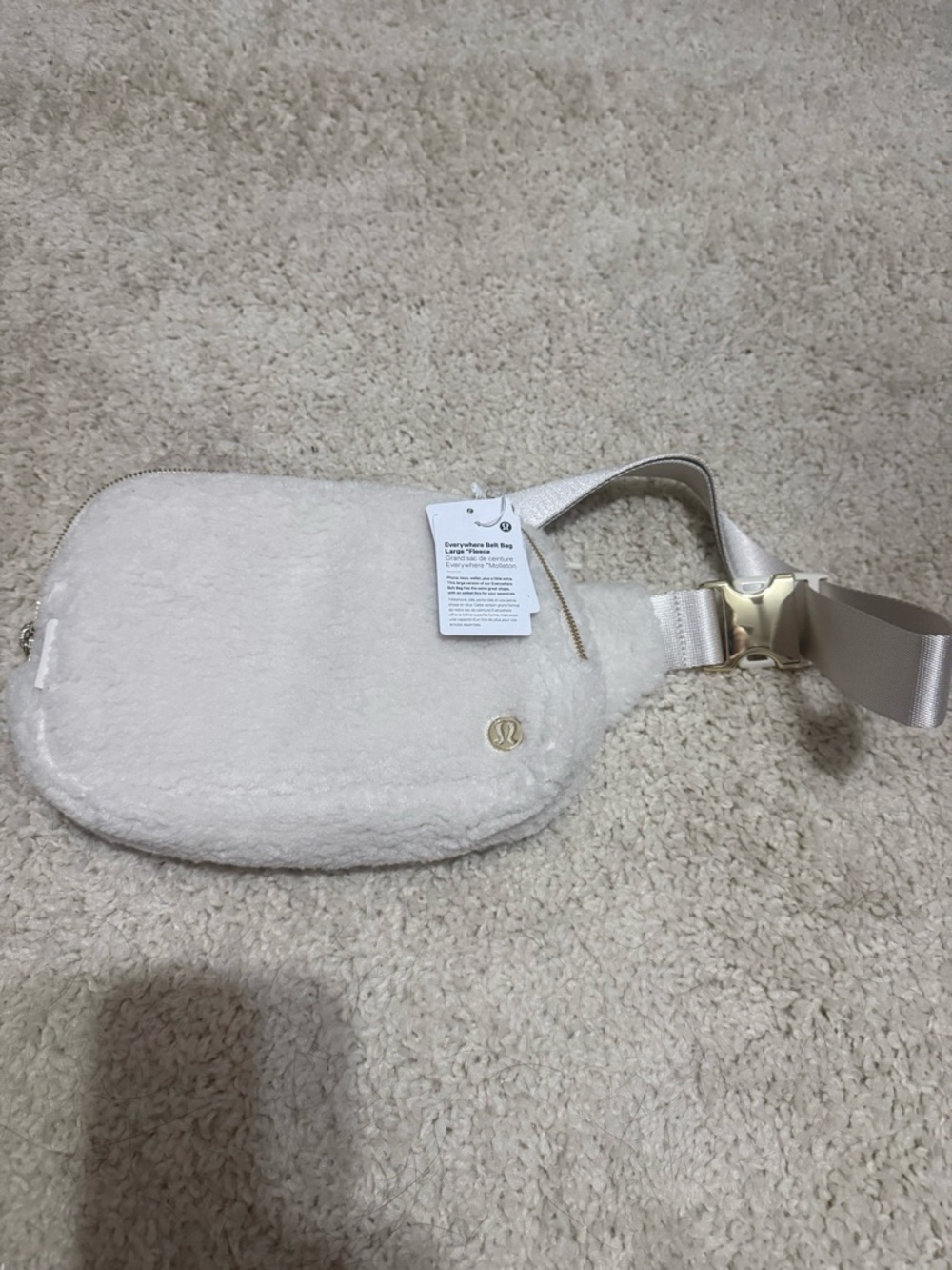 lululemon athletica Cream Sherpa Everywhere Belt Bag